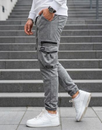 Jogging Cargo Gris Chiné