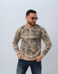 Sweats à Col Rond Texturés Beige Nouveau