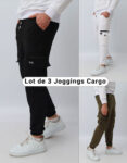 Lot de 3 Joggings Cargo Urbains REF0091