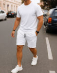 Ensemble T-shirt + Short Blanc
