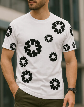 T-shirt Premium Col Rond Blanc