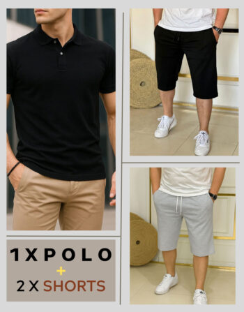 Pack 1 X Polo + 2 X Shorts Golf REF0143