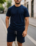 Ensemble T-shirt + Short Bleu Marine