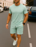 Ensemble T-shirt + Short Vert d'Eau