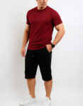 Ensemble T-shirt + GOLF - Bordeaux + Noir