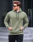 Sweat à Capuche Basique - Vert kaki