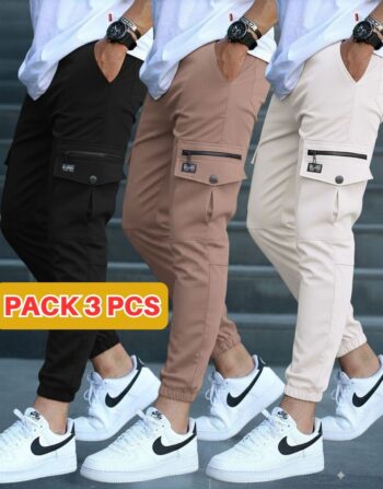Lot de 3 Pantalons Cargo REF0228