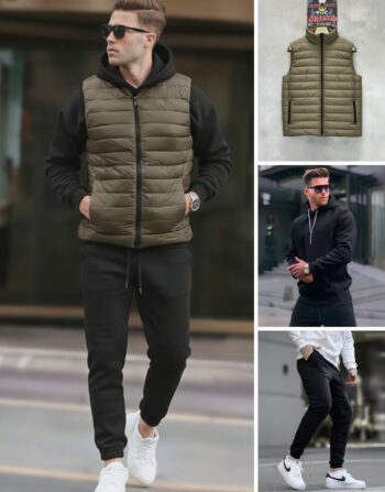 Pack Streetwear 3 en 1 : Doudoune + Capuche + Jogging REF0274