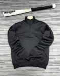Sweatshirt Col Zippé - Noir