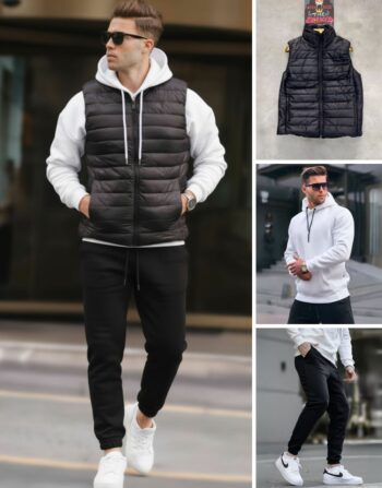 Pack Streetwear 3 en 1 : Doudoune + Capuche + Jogging REF0259