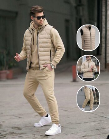 Pack Streetwear 3 en 1 : Doudoune + Capuche + Jogging REF0290